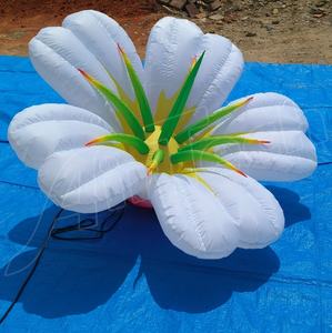 Lampu LED bunga tiup Model iklan nilon tahan lama untuk acara luar ruangan promosi cetakan Digital untuk dekorasi panggung - Product Image 5