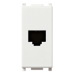 Prise RJ45 8 8 antibactérienne à bornes à vis 5,1 x 2,8 x 5,3 pour connexion réseau - Product Image 1