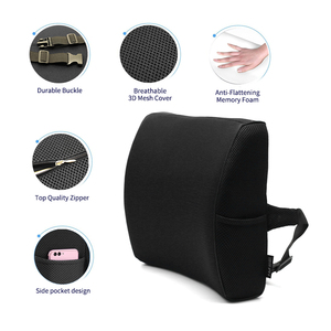 <span class=keywords><strong>Coussin</strong></span> lombaire orthopédique en mousse à mémoire de forme pour siège de voiture, directement de l'usine - Product Image 3