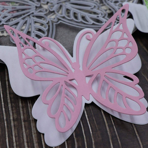 2 loại bướm củ<span class=keywords><strong>a</strong></span> kim loại thép carbon chết scrapbooking cắt khuôn tự làm Thẻ Giấy cắt chết - Product Image 5