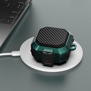 Funda para <span class=keywords><strong>Samsung</strong></span> Galaxy <span class=keywords><strong>Buds</strong></span> Pro <span class=keywords><strong>2</strong></span> con Gancho, Bloqueo de Interruptor, Textura de Fibra de Carbono, Funda Protectora a Prueba de Golpes para Galaxy <span class=keywords><strong>Buds</strong></span> <span class=keywords><strong>2</strong></span> Live - Product Image 5
