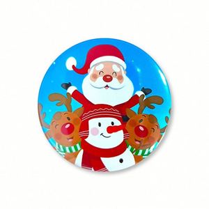 Customized Christmas-themed Tinplate Badges with a Santa Claus Atmosphere Decoration - Product Image 6