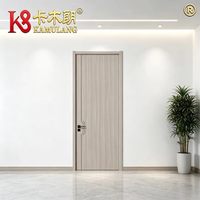 Portes intérieures modernes en bois massif composite MDF mélaminé polymère, isolation phonique, construction durable, garantie 1 an, pour salle à manger et appartement