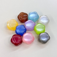 Perles intercalaires irrégulières en acrylique, motif œil de chat dégradé et fleur, style Kawaii, pour la création de stylos perlés et la décoration de sacs mobiles