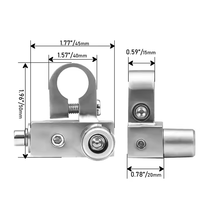 Solide Zin Positif Négatif Amplificateur De Voiture Pince De Batterie Bornes De Batterie Couverture Adaptateur Colliers Ensembles