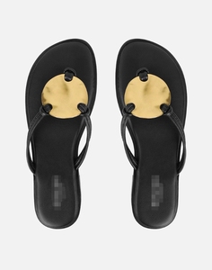 Sandali piatti personalizzati con fibbia per cintura, da donna, di lusso, con punta quadrata, stile ciabatta - Product Image 5