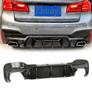 Difusor de parachoques trasero CS <span class=keywords><strong>M5</strong></span>, alerón de tubo de escape, Kit de carrocería de fibra de carbono PP, accesorio de ajuste de coche para <span class=keywords><strong>BMW</strong></span> 5 Series G30 G38 2023 2022 - Product Image 1
