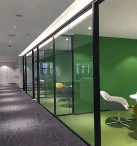 Mampara de Oficina de Vidrio Simple con Marco de Aluminio <span class=keywords><strong>Delgado</strong></span> de 26 mm para Hospitales, Escuelas y Edificios de Oficinas - Product Image 6