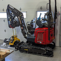 Nouvelle mini-excavatrice à chenilles économique avec moteur, pompe hydraulique haute performance et engrenages, taille la plus compacte
