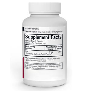 Cápsulas de Hierro como Suplemento Dietético, Aumentan la Hemoglobina, Apoyan la Energía, Cápsulas de Hierro - Product Image 2