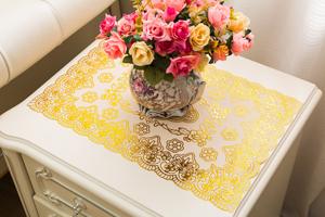 Tapis de table en PVC écologique 30*45cm avec couleur or argent - Product Image 2