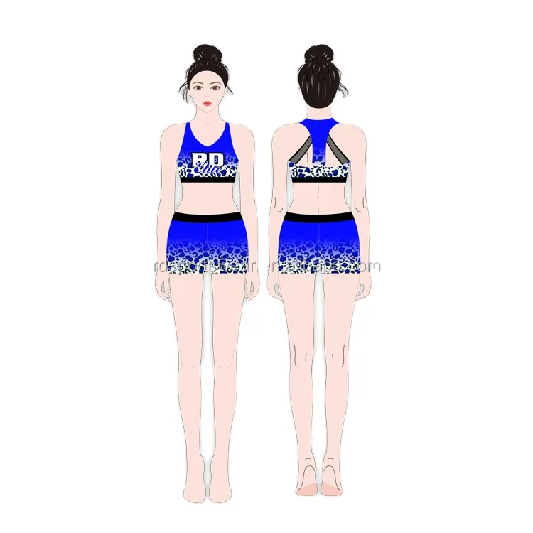 Custom Kinderen Meisjes Cheerleading Praktijk Slijtage Cheer Tank Top En Shorts Gymnastiek Training Set Dance Team Wear Voor Kinderen