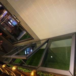 현대식 모터 구동 방수 수직 알루미늄 채광창 자동 루버 단열 알루미늄 합금 프레임 (야외 지붕용) - Product Image 4