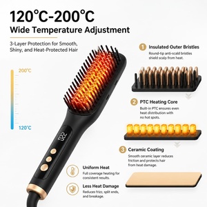 <span class=keywords><strong>Cepillo</strong></span> Alisador Eléctrico Torlin Hot Mejor para Niños, Niñas, Hombres y Mujeres, para Cabello Rizado y Enredado - Product Image 1