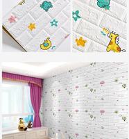 Papier peint de revêtement mural en vinyle naturel 3d décoration intérieure papier peint brique design autocollant mural