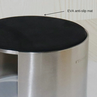 Nouvelles 12 pièces de sous-verres personnalisés en acier inoxydable de haute qualité, écologiques, isolants thermiques pour café, sous-verres métalliques