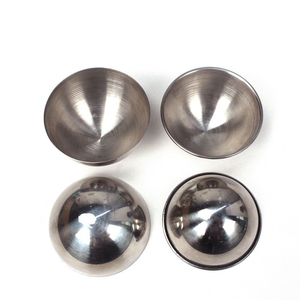 Mangkuk setengah bola logam besar, kap lampu berongga <span class=keywords><strong>Stainless</strong></span> <span class=keywords><strong>Steel</strong></span> 300mm 400mm 500mm untuk bagian perangkat keras dan bola bantalan - Product Image 2