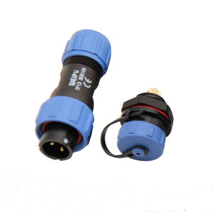 Connecteur d'aviation étanche IP68 sans soudure à vis, diamètre 20 mm, LD20/LP20, 2/3/4 broches, type écrou arrière, en cuivre et PC - Product Image 2