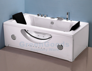 Luka — baignoire à Led pour jets massant, bain avec fenêtre en verre, projet japonais - Product Image 2