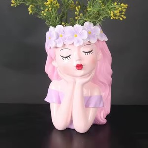 Utensili per fata e fiori creativi succulenti vaso di fiori piccolo vaso fresco per <span class=keywords><strong>soggiorno</strong></span> fiori secchi in resina da tavolo ornamento <span class=keywords><strong>regalo</strong></span> - Product Image 1