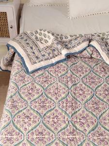 Edredón de algodón orgánico 100% estilo Jaipuri hecho edredón de algodón orgánico hecho en India producto suave y cómodo - Product Image 4