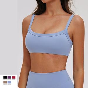 Bra Low Moq Casual Full Cup Elastic Underwear Custom Lightweight All Over Oem Shockproof Running Push-Up Bra