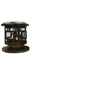 Lámpara Solar LED de Columna, Bronce, Iluminación para Jardín, Camino, Patio, Terraza - Product Image 5