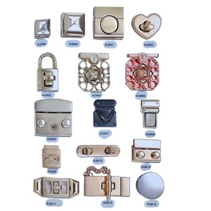 Tối Nickel kết thúc Kim Loại clasp | tùy chỉnh lật khóa Fastener và cơ chế khóa vuông cho túi xách đóng cửa - Product Image 1