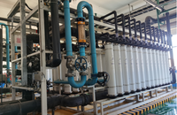 Système de Traitement d'Eau par Ultrafiltration (UF) sur Châssis, Contrôlé par PLC, avec Pompe et Moteur, Dosage et Recyclage, 25T/H, Garantie 1 An