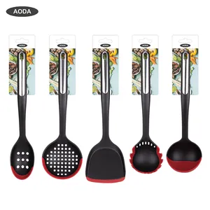 Grosir Alat Memasak Rumah Silikon Cocina Antilengket 5 In 1 Set Peralatan Dapur Aksesori