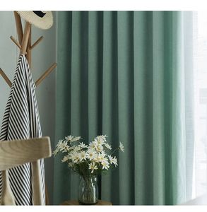 Premium çift taraflı keten bak perde kumaşı 280-320cm genişlik 70-75% karartma yumuşak perdelik tekstil pencere tedavi toptan - Product Image 4