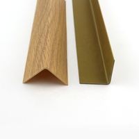 YL-E-20*20, RAITTO PVC Trim Lantai Motif Kayu Plastik Berbentuk L, Lis Pinggir Lantai PVC, Profil Lantai PVC