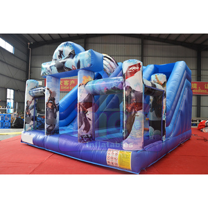 Castillo Inflable Combinado con Tobogán y Zona de Saltos, Castillo Inflable Infantil con Diseño de Dibujos Animados, Venta al Por Mayor, Certificado CE, Garantía de 3 Años - Product Image 1