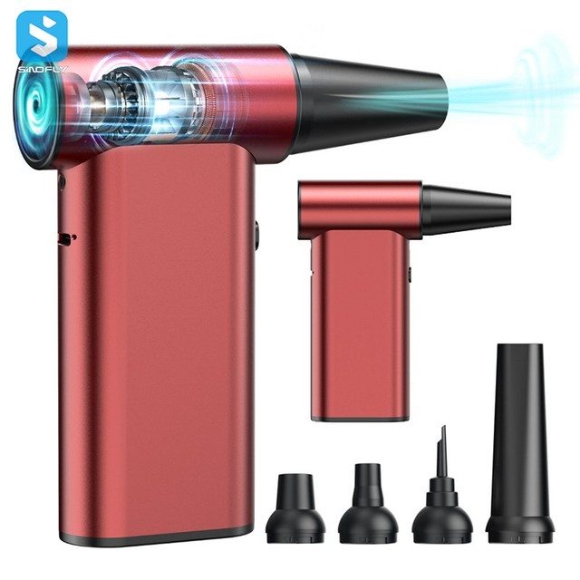 Hot Selling 130000 RPM Mini Jet Fan Air Duster 4 Speeds Jet Fan Electric Compressed Air Duster Blower Gun Jet Fan