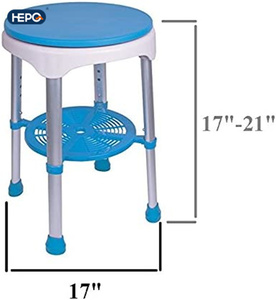 LQX Tabourets de douche pivotants à montage sans outil Chaise de <span class=keywords><strong>baignoire</strong></span> réglable et banc de siège de <span class=keywords><strong>baignoire</strong></span> pour personnes âgées handicapées et handicapées - Product Image 5