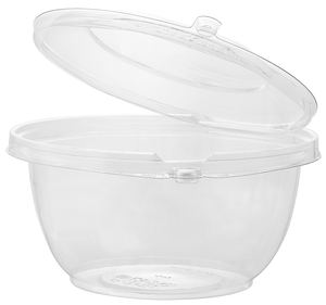 Reciclable 32oz PET contenedores de plástico con bisagras apilables y antivaho de estilo familiar cajas para llevar para la preparación de ensaladas y preparación de alimentos - Product Image 5