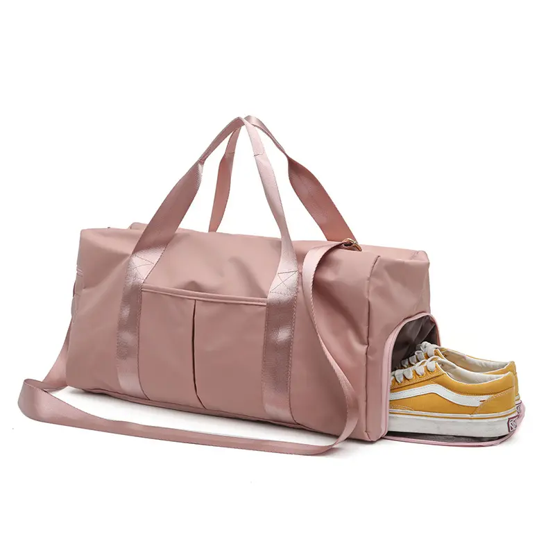 Wholesale Custom Large Capacity Fold Sport Gym Wet and Dry Bag Women Men Waterproof Shoe Space Duffel Travel Bag weekender