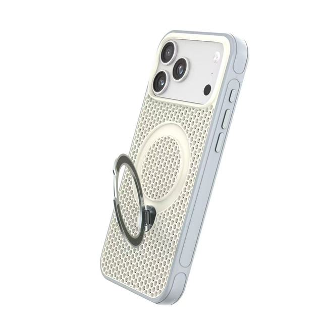 Honeycomb Heat Dissipation Magnetic Phone case with 360 Degree Rotating Bracket, Fully Wrapped Anti Fall Phone case