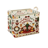 Boîte de rangement carrée en plastique étanche pour bonbons, style nordique, pour Noël et Halloween, organisateur de cadeaux de fêtes transfrontalier