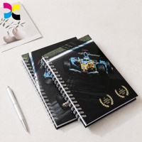 Cuaderno de Tapa Dura con Espiral, Diseño Nuevo, Impreso, Formato A4, con Papel Grueso