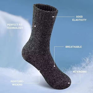 Wholesale Custom Merino Wool Socks <b>Mens</b> Wool Socks Insulated Cold Weather Winter <b>Thermal</b> Socks Hiking Socks - Product Image 4