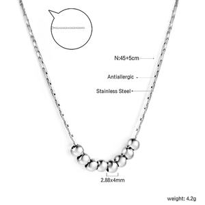 Collar de Moda al por Mayor, Hecho en China, de Acero Inoxidable, Chapado en Oro de 18k, Joyería para Mujer, Lote Mixto al por Mayor - Product Image 4