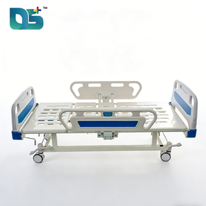 Lit d'hôpital manuel à <span class=keywords><strong>2</strong></span> fonctions avec panneau de tête ABS, barrière de lit en PP et dossier réglable pour personnes âgées et handicapées - Product Image 5