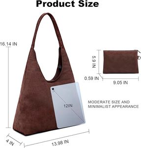 <span class=keywords><strong>2026</strong></span> Yeni Moda İç Cepli Tote Çantalar Retro Vegan Deri Bol Omuz Çantası Seti Kadın Çantası - Product Image 2