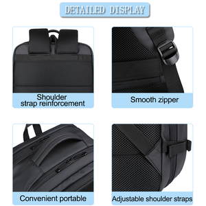 Waterproof USB Charging <b>Backpack</b> <b>Compartment</b> Travel Laptop Film Fabric Big Capacity Quality Compressed Vacuum <b>Backpack</b> - Product Image 2