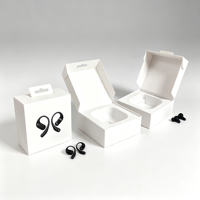 Caja de Auriculares con Logotipo Personalizado, Empaque para Auriculares TWS con Bandeja Interna, Caja de Lujo para Auriculares Inalámbricos, Entrega Rápida