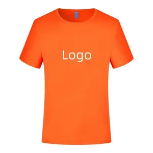 Hight Quality Summer Blank Plain OEM Logo 110g 100% Polyester Street Wear Lightweight T Shirt For Men