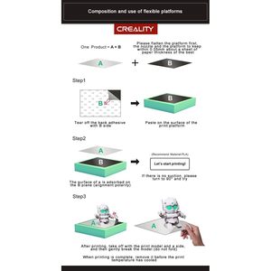 Creality 3D CR-10/10S Ender-3 Max Neo Ultra-Flexible Amovible Magnétique 12x12 Pouces Couvre-lit Chauffant Accessoire pour Imprimante 3D - Product Image 3