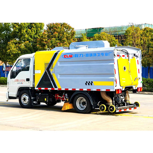 รถกวาดถนน Foton 4x2 พร้อมเครื่องทำความสะอาดพื้นผิวถนนแบบแรงดันสูงและเครื่องดูดฝุ่นสำหรับกวาดถนนในเขตเมือง - Product Image 4