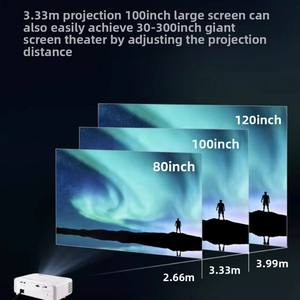 โปรเจคเตอร์วิดีโอ Yinzam <span class=keywords><strong>ViewSonic</strong></span> Max 1080p DLP, ความสว่าง 3200 ลูเมนส์ <span class=keywords><strong>240</strong></span> <span class=keywords><strong>Hz</strong></span> HDR สมาร์ทโปรเจคเตอร์ รองรับ 3D สำหรับการประชุมครอบครัว - Product Image 2